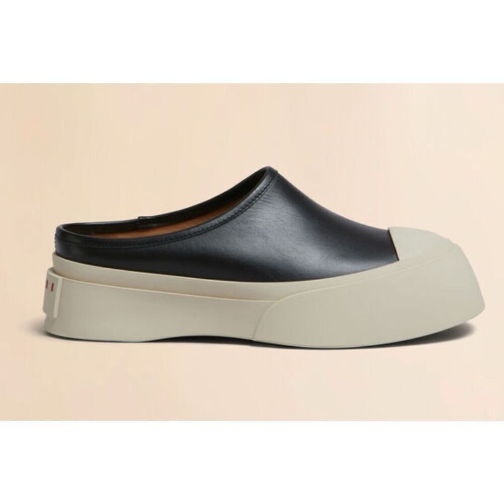 NWOB MARNI Black leather Pablo sabot, $875 Sz 38 - Picture 3 of 10